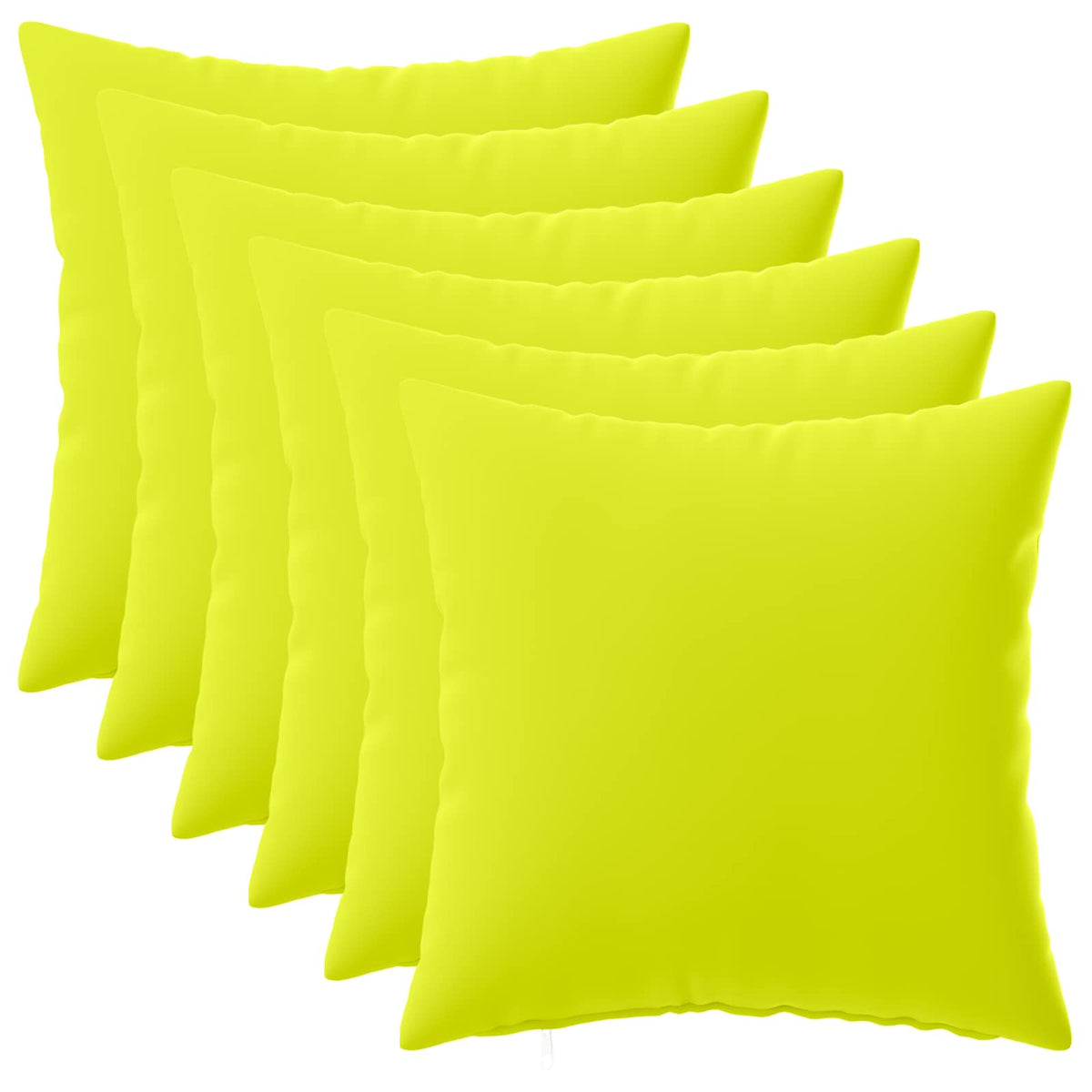 vidaXL Cushion with Pillow HEERLEN 6 pcs Bright Green Polyester