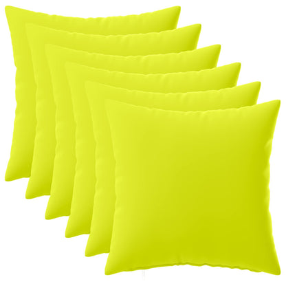 vidaXL Cushion with Pillow HEERLEN 6 pcs Bright Green Polyester