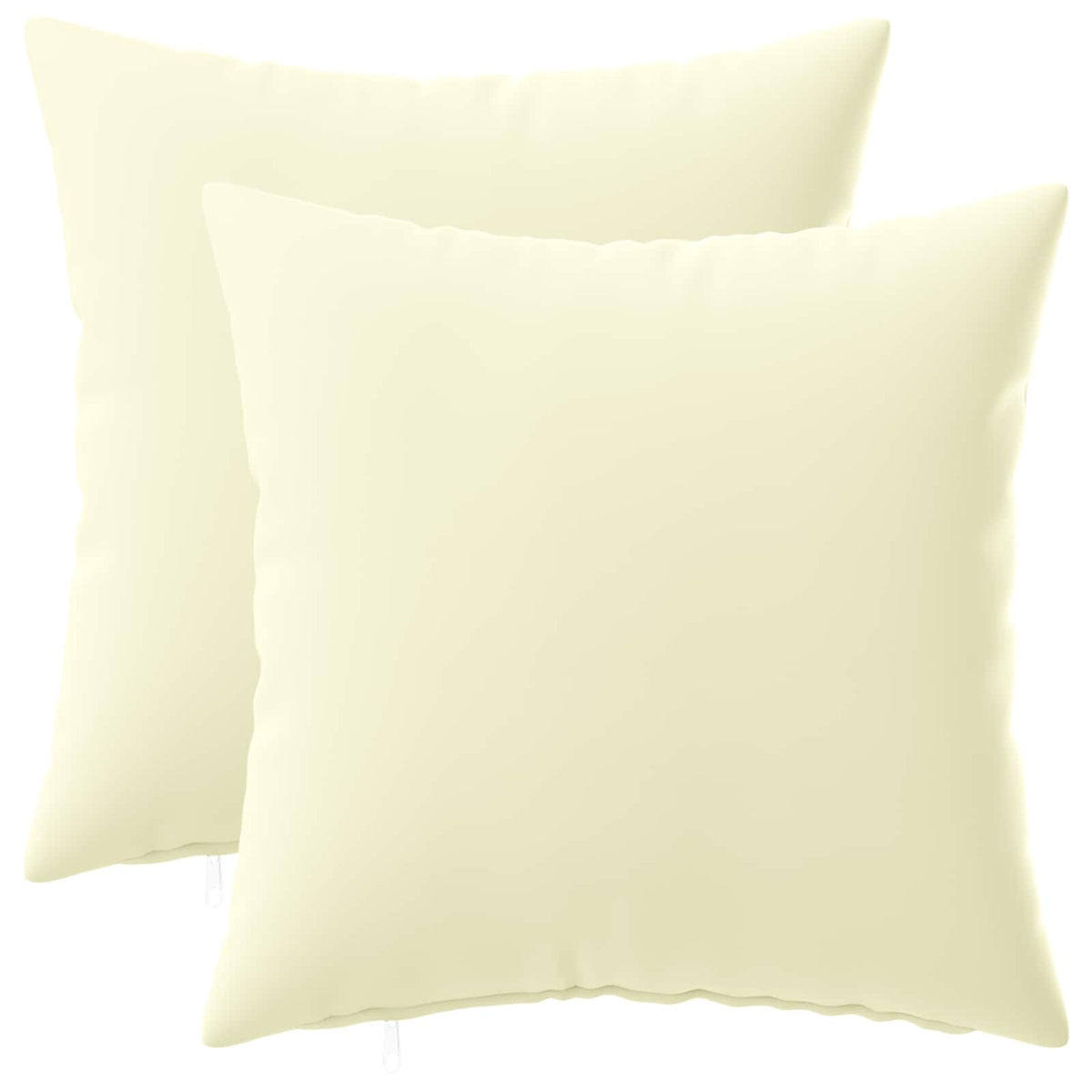 vidaXL Cushion with Pillow HEERLEN 2 pcs Cream Polyester