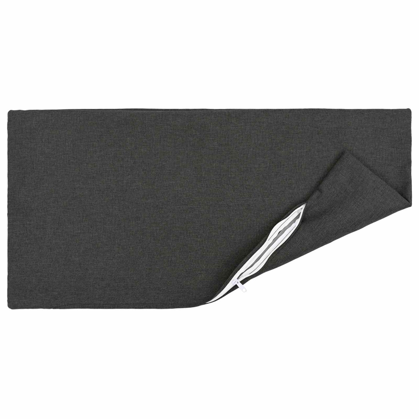 vidaXL Cushion with Pillow HEERLEN 2 pcs Dark Grey Fabric