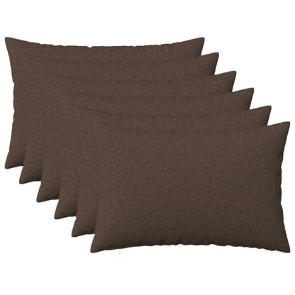 vidaXL Cushion with Pillow HEERLEN 6 pcs Taupe Fabric
