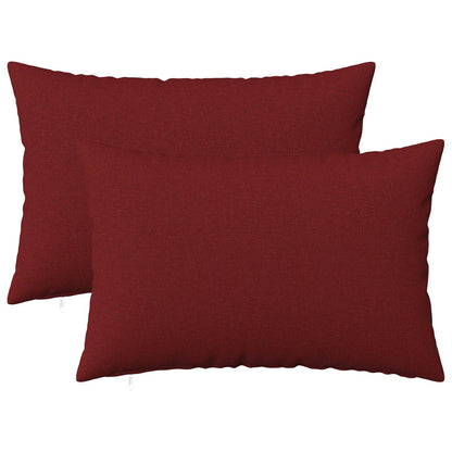 vidaXL Cushion with Pillow HEERLEN 2 pcs Wine Red Fabric