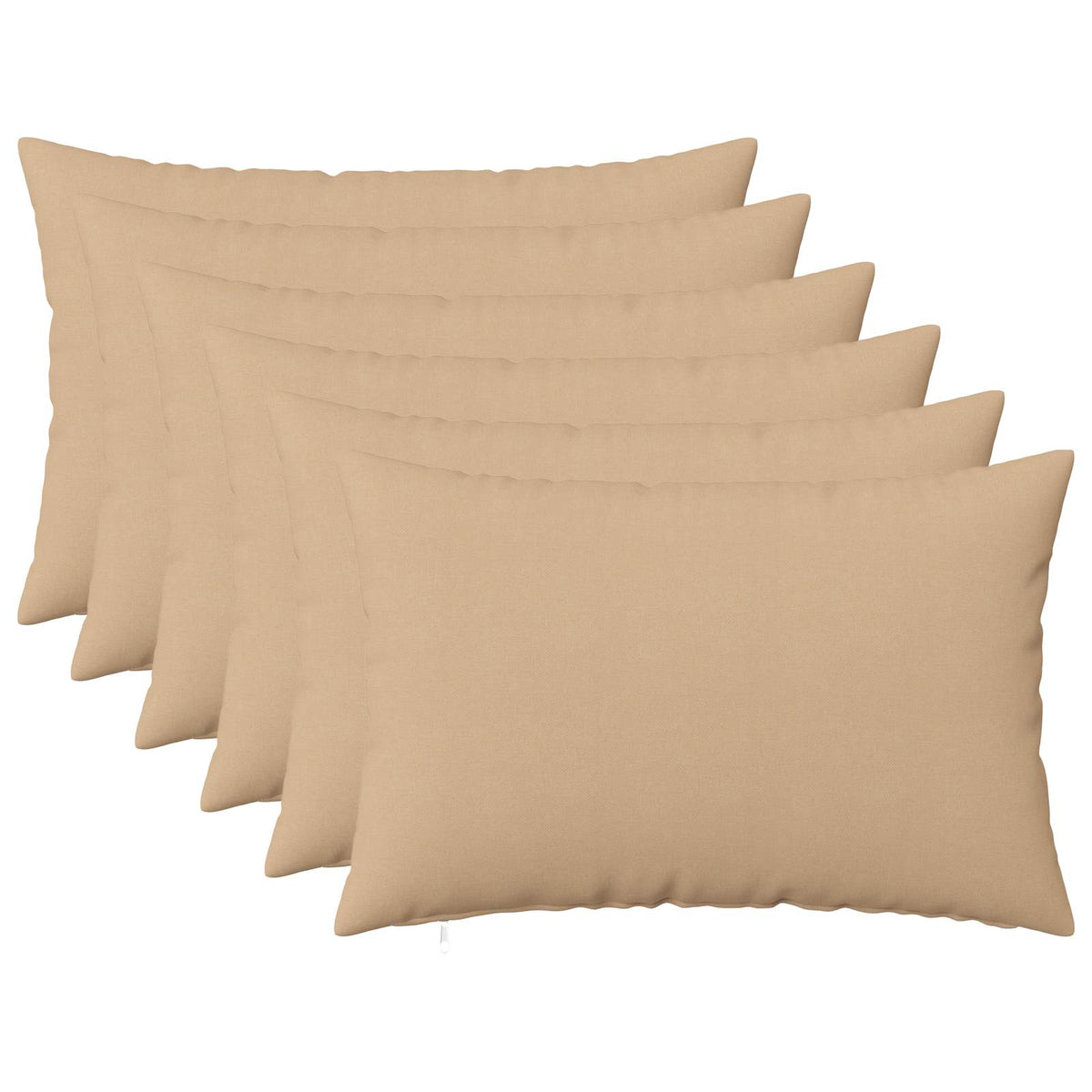 vidaXL Cushion with Pillow HEERLEN 6 pcs Cream Fabric