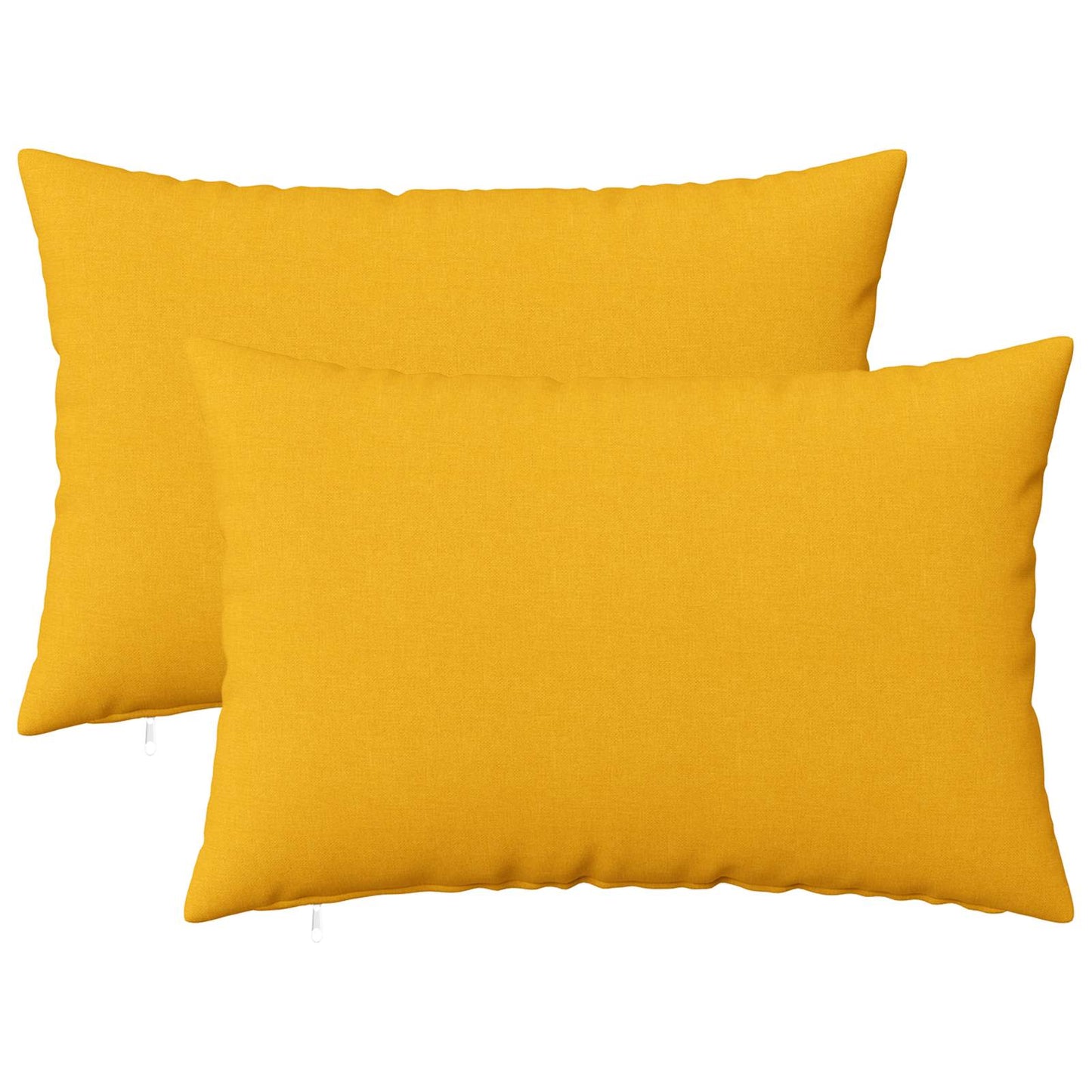 vidaXL Cushion with Pillow HEERLEN 2 pcs Light Yellow Fabric