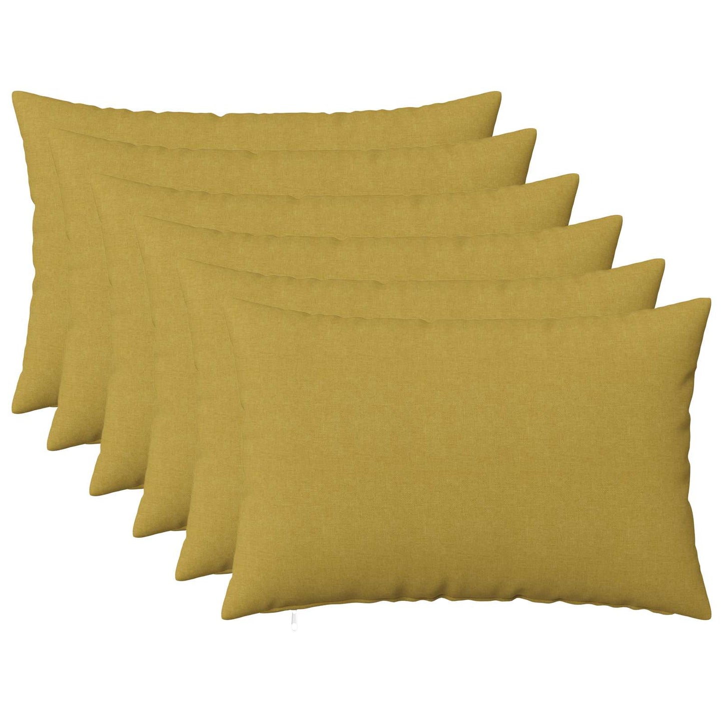 vidaXL Cushion with Pillow HEERLEN 6 pcs Light Green Fabric