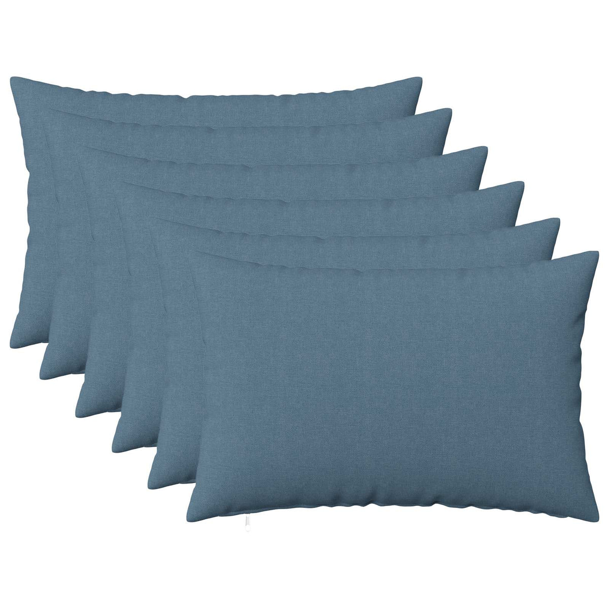 vidaXL Cushion with Pillow HEERLEN 6 pcs Jeans Blue Fabric