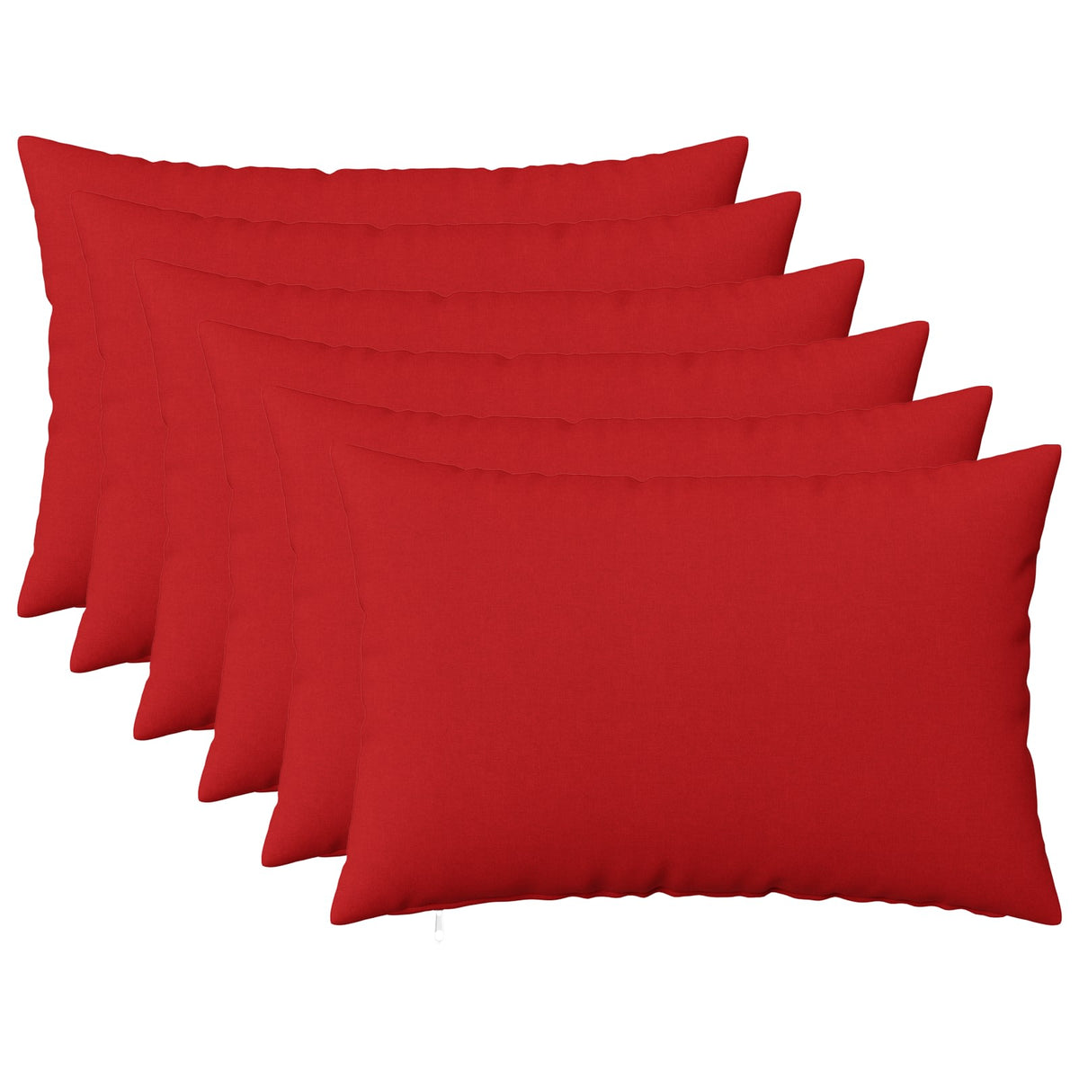 vidaXL Cushion with Pillow HEERLEN 6 pcs Red Fabric