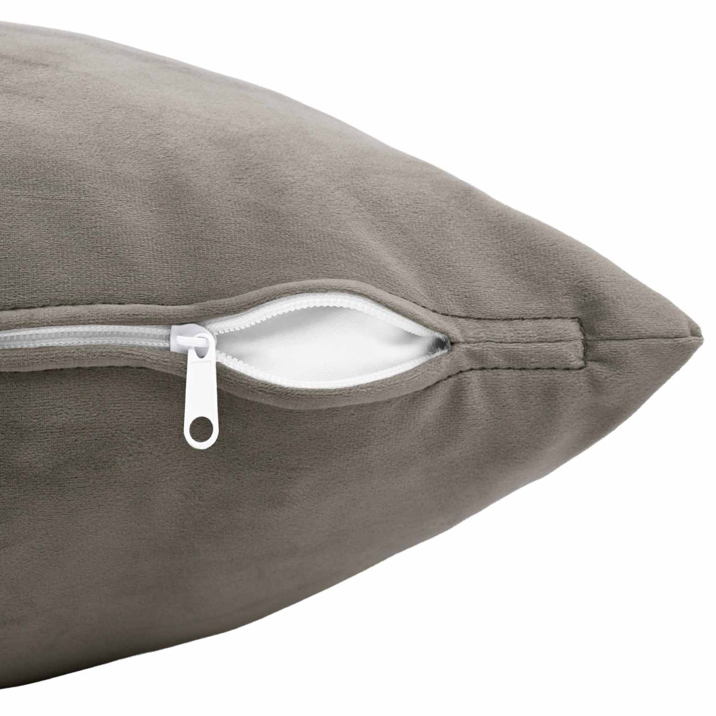 vidaXL Cushion with Pillow HEERLEN 2 pcs Light Grey Velvet