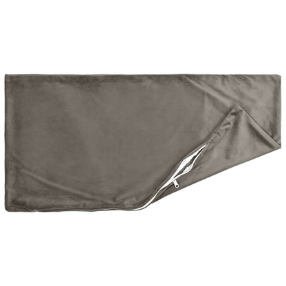 vidaXL Cushion with Pillow HEERLEN 6 pcs Light Grey Velvet