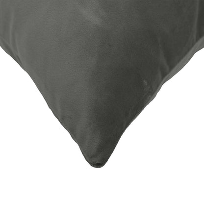 vidaXL Cushion with Pillow HEERLEN 6 pcs Dark Grey Velvet