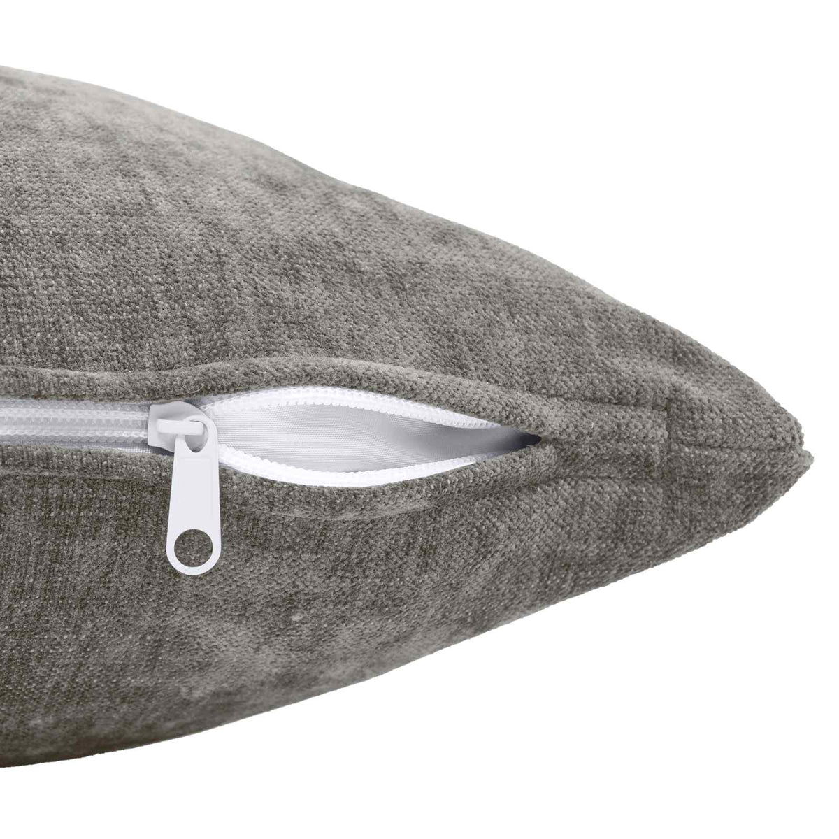 vidaXL Cushion with Pillow HEERLEN 6 pcs Dark Grey Chenille Fabric