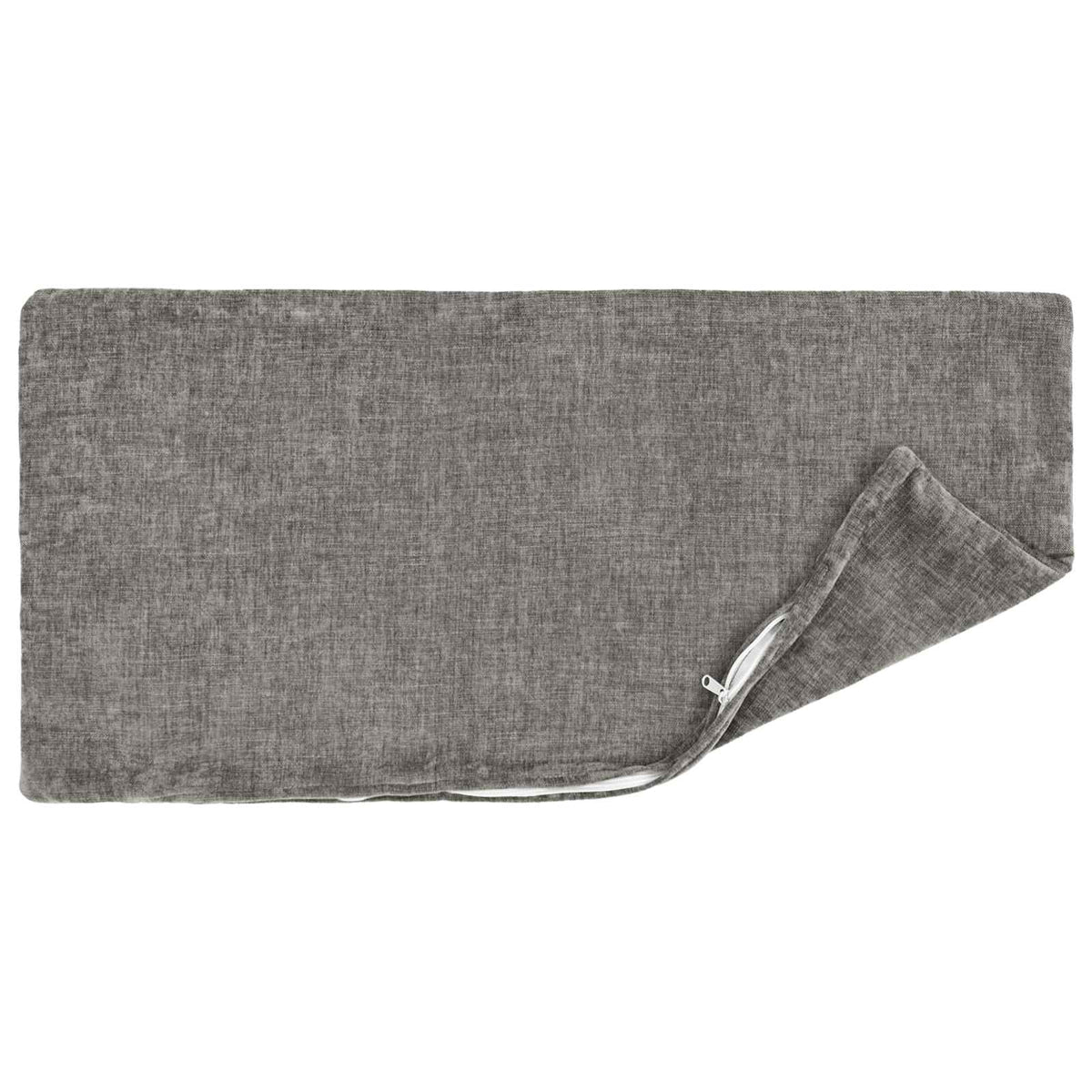 vidaXL Cushion with Pillow HEERLEN 6 pcs Dark Grey Chenille Fabric