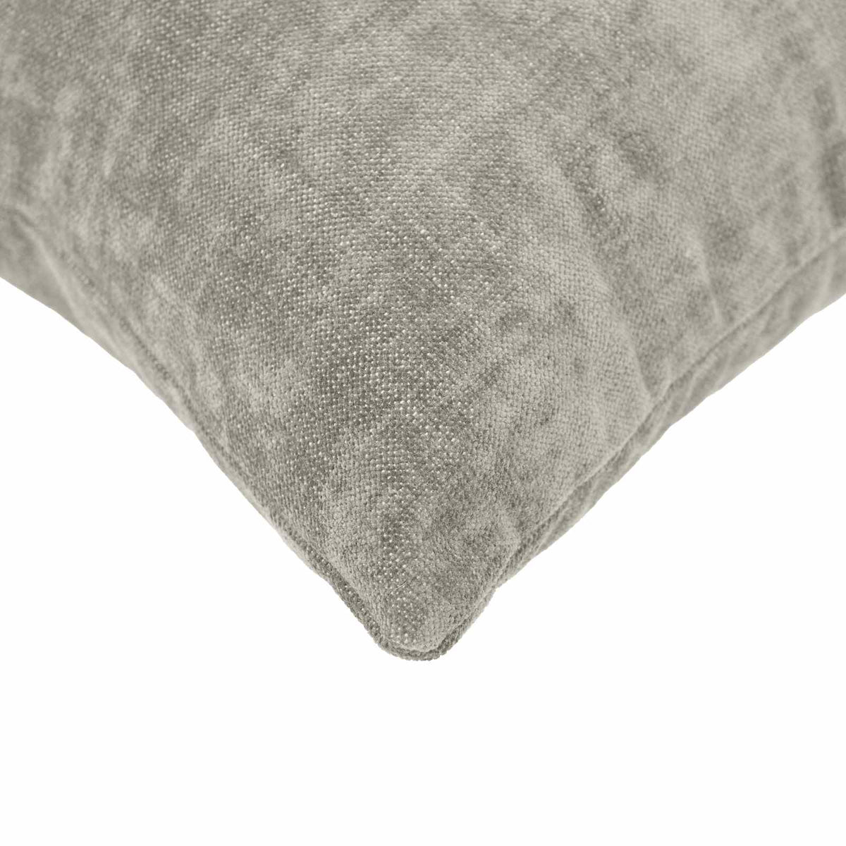 vidaXL Cushion with Pillow HEERLEN 6 pcs Light Grey Chenille Fabric