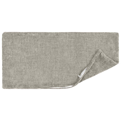 vidaXL Cushion with Pillow HEERLEN 6 pcs Light Grey Chenille Fabric