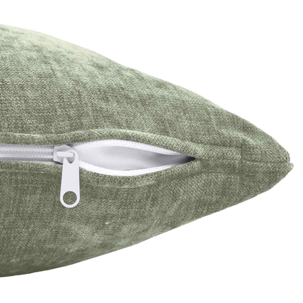 vidaXL Cushion with Pillow HEERLEN 6 pcs Green Chenille Fabric