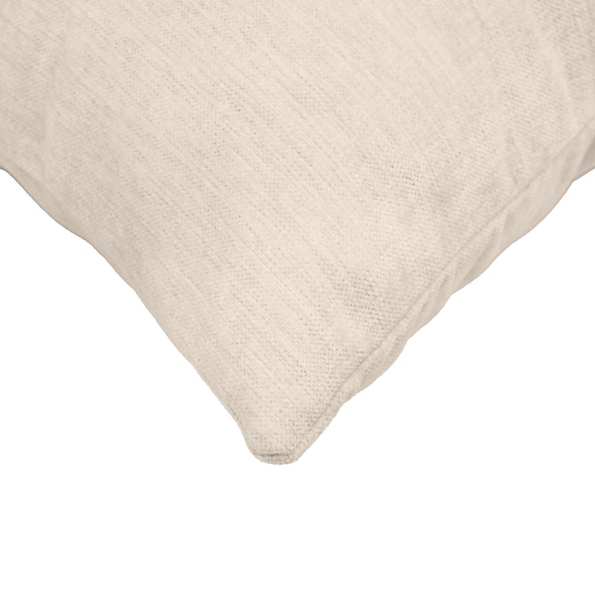 vidaXL Cushion with Pillow HEERLEN 2 pcs Cream Chenille Fabric