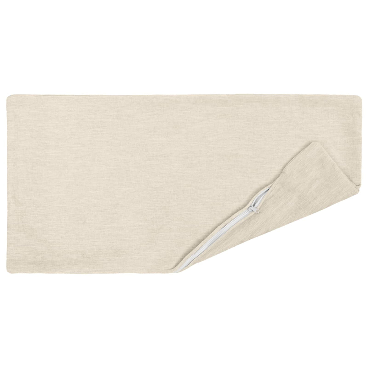 vidaXL Cushion with Pillow HEERLEN 2 pcs Cream Chenille Fabric