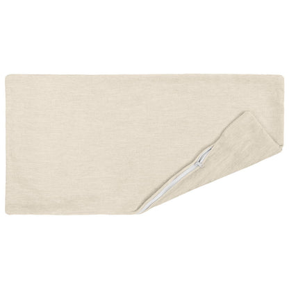 vidaXL Cushion with Pillow HEERLEN 2 pcs Cream Chenille Fabric
