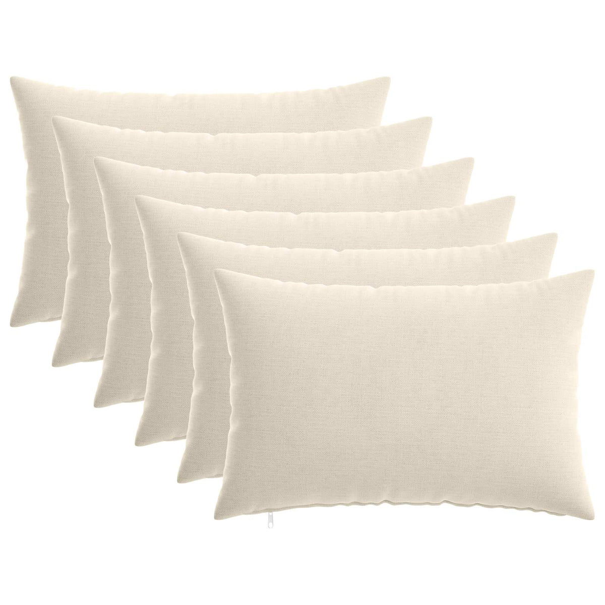 vidaXL Cushion with Pillow HEERLEN 6 pcs Cream Chenille Fabric