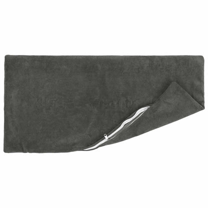 vidaXL Cushion with Pillow HEERLEN 6 pcs Anthracite Microfiber Fleece