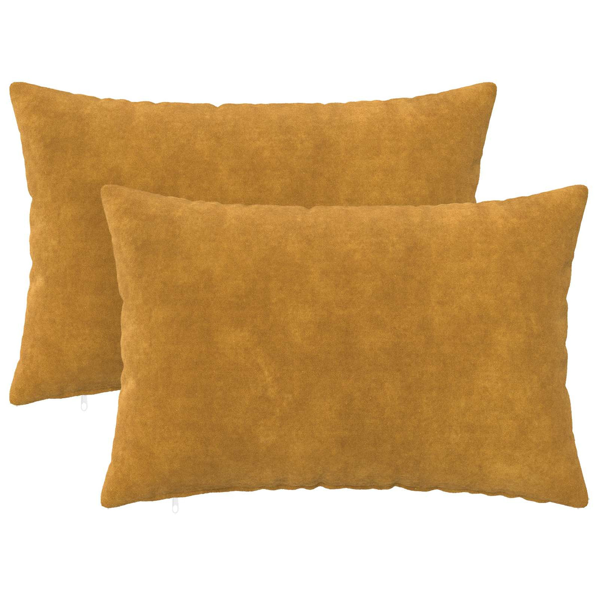 vidaXL Cushion with Pillow HEERLEN 2 pcs Yellow Microfiber Fleece