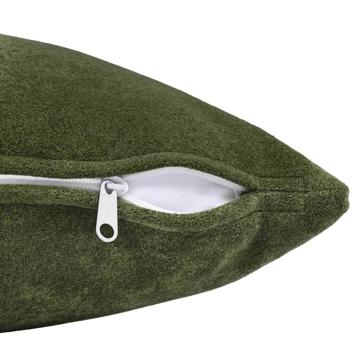 vidaXL Cushion with Pillow HEERLEN 6 pcs Green Microfiber Fleece