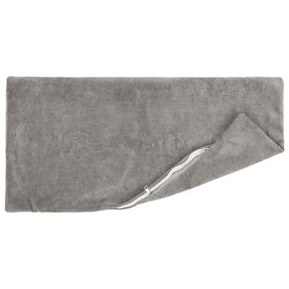 vidaXL Cushion with Pillow HEERLEN 6 pcs Light Grey Microfiber Fleece