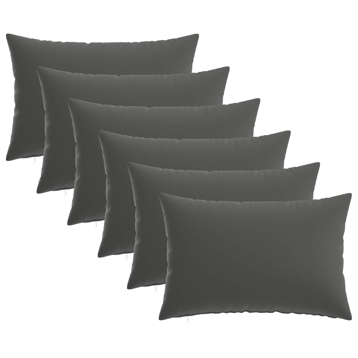 vidaXL Cushion with Pillow HEERLEN 6 pcs Anthracite Polyester
