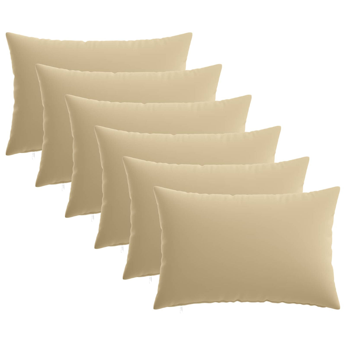 vidaXL Cushion with Pillow HEERLEN 6 pcs Beige Polyester