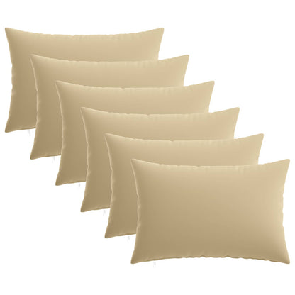 vidaXL Cushion with Pillow HEERLEN 6 pcs Beige Polyester