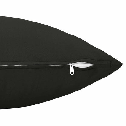 vidaXL Cushion with Pillow HEERLEN 2 pcs Black Polyester