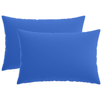 vidaXL Cushion with Pillow HEERLEN 2 pcs Royal Blue Polyester