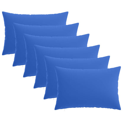 vidaXL Cushion with Pillow HEERLEN 6 pcs Royal Blue Polyester