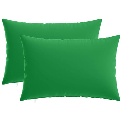 vidaXL Cushion with Pillow HEERLEN 2 pcs Green Polyester