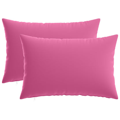 vidaXL Cushion with Pillow HEERLEN 2 pcs Pink Polyester