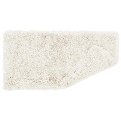 vidaXL Cushion with Pillow HEERLEN 2 pcs White PV Fleece