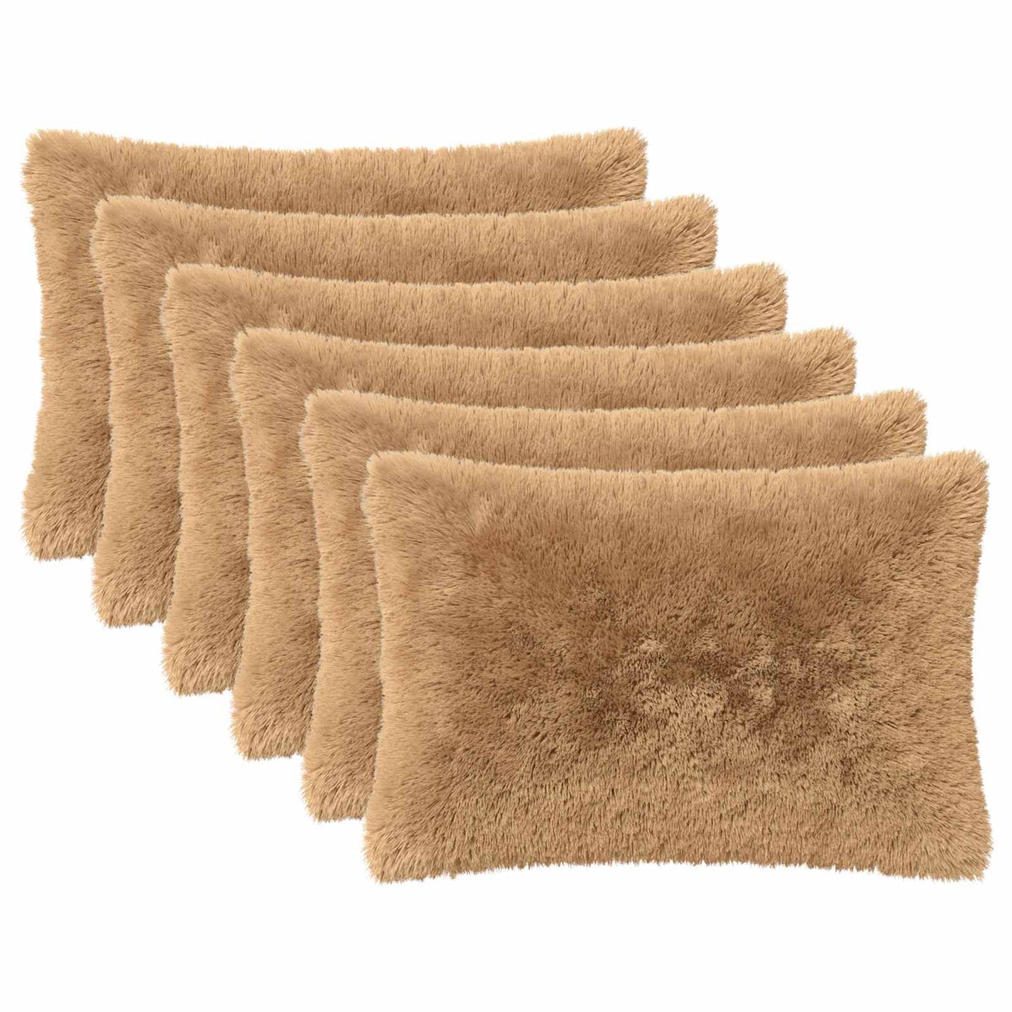 vidaXL Cushion with Pillow HEERLEN 2 pcs Taupe PV Fleece