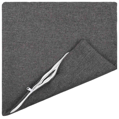 vidaXL Cushion with Pillow HEERLEN 2 pcs Light Grey Fabric