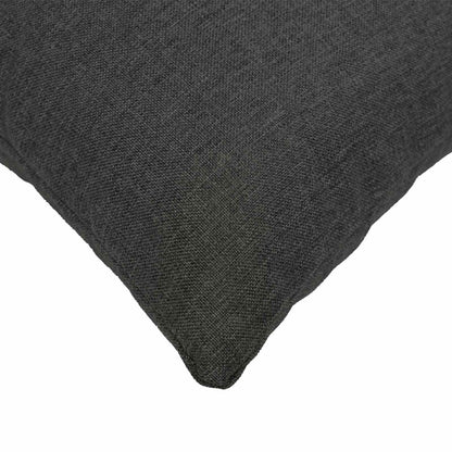 vidaXL Cushion with Pillow HEERLEN 2 pcs Dark Grey Fabric