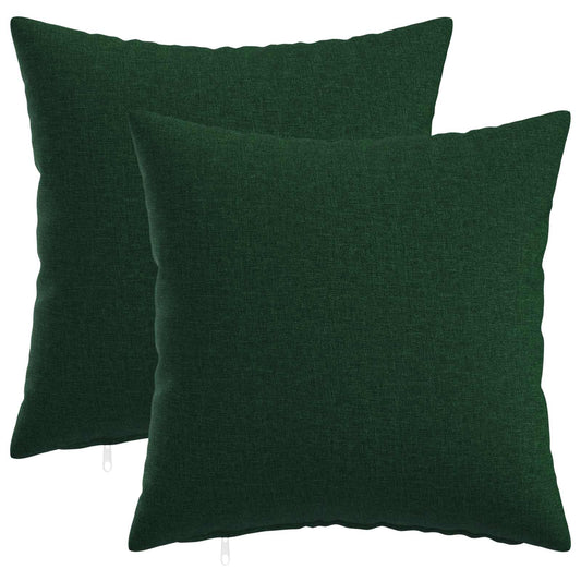 vidaXL Cushion with Pillow HEERLEN 2 pcs Dark Green Fabric