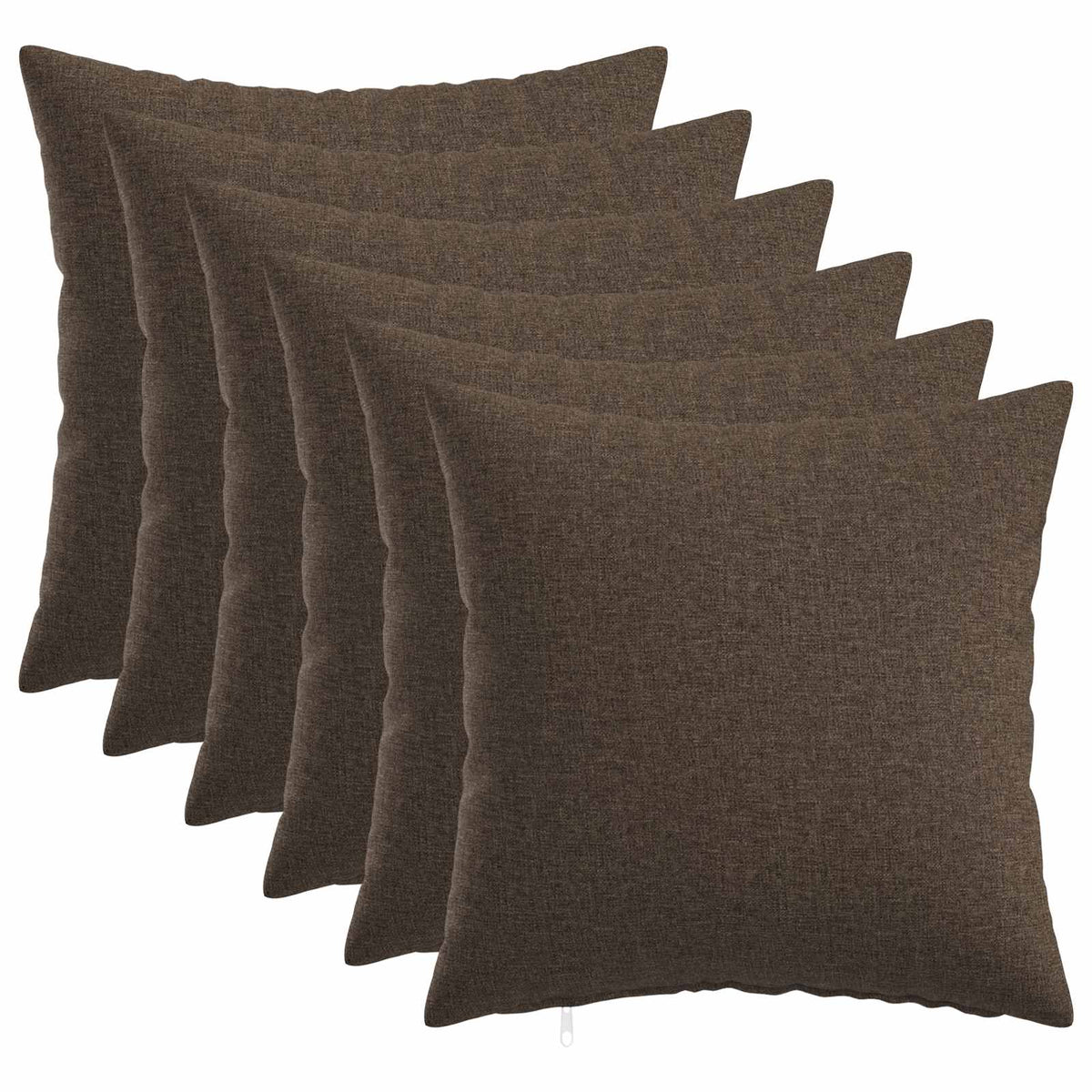vidaXL Cushion with Pillow HEERLEN 6 pcs Taupe Fabric