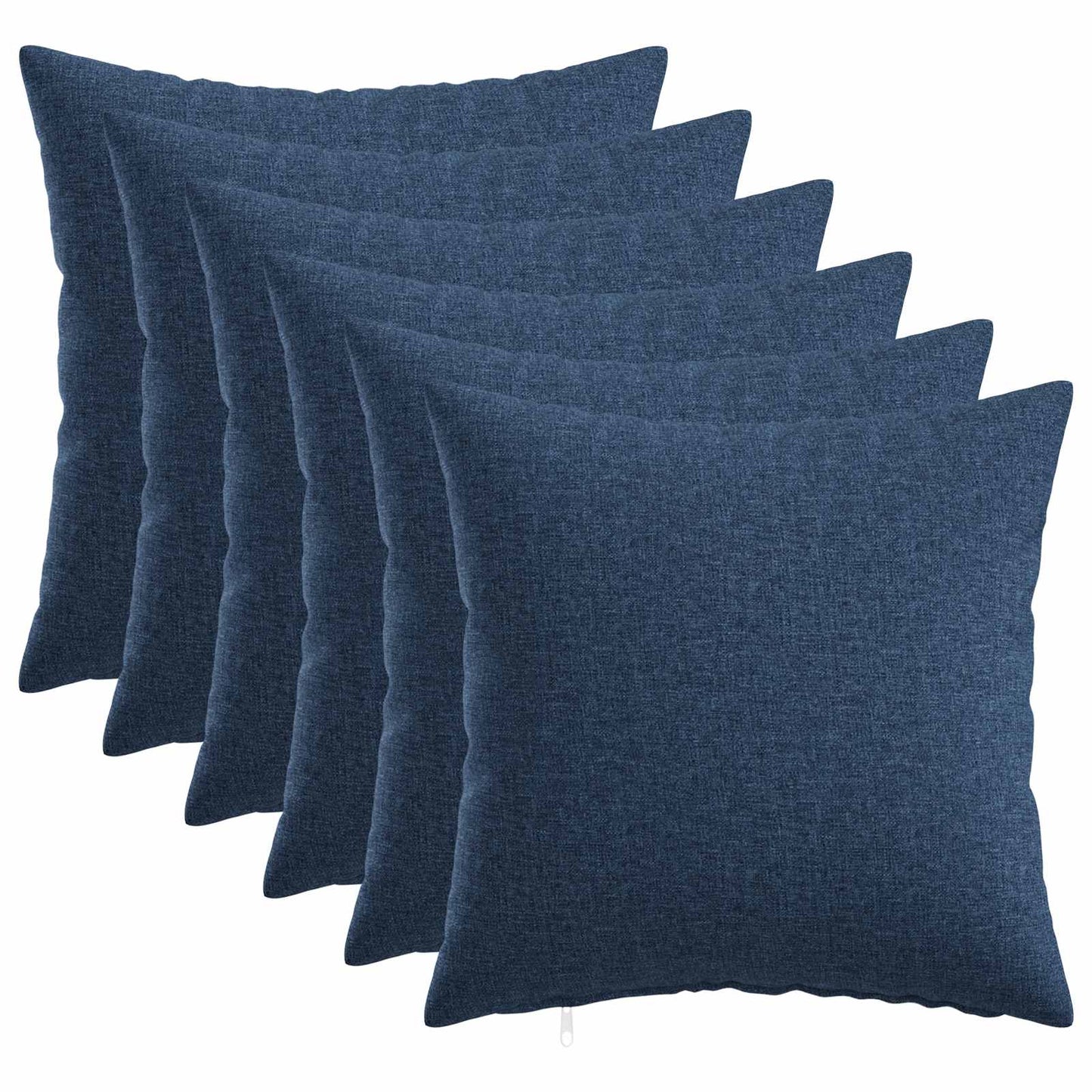 vidaXL Cushion with Pillow HEERLEN 6 pcs Blue Fabric