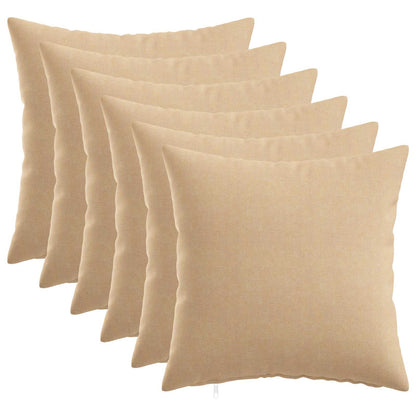 vidaXL Cushion with Pillow HEERLEN 6 pcs Cream Fabric