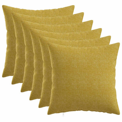 vidaXL Cushion with Pillow HEERLEN 6 pcs Light Green Fabric