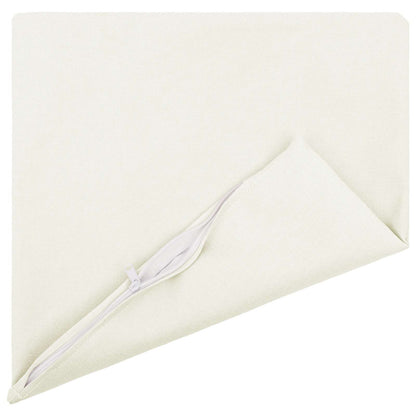 vidaXL Cushion with Pillow HEERLEN 6 pcs White Fabric