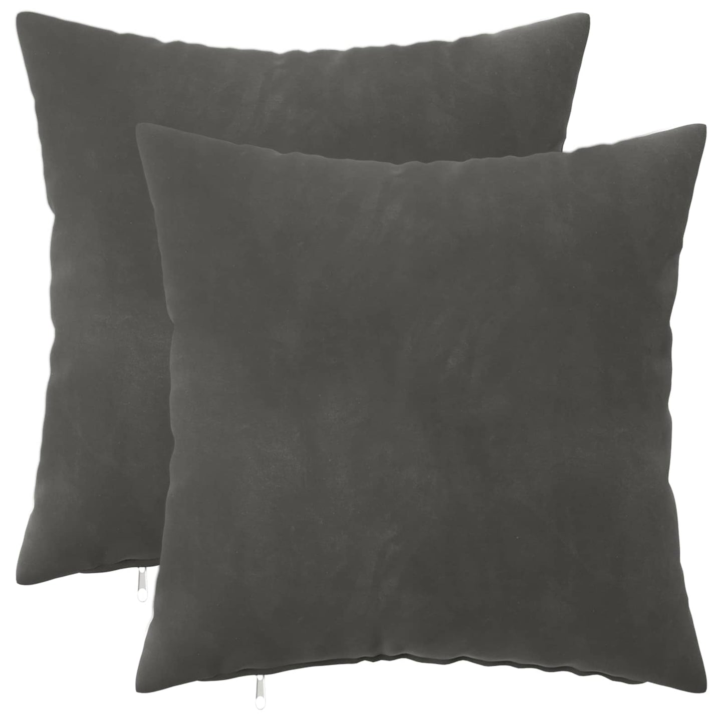 vidaXL Cushion with Pillow HEERLEN 2 pcs Dark Grey Velvet