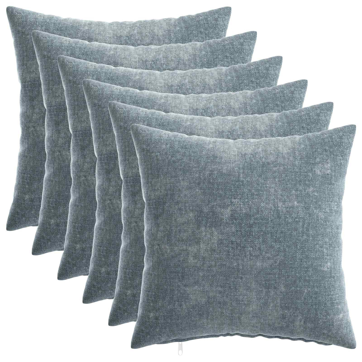 vidaXL Throw Pillow 6 pcs HEERLEN Light Blue 35 x 35 cm