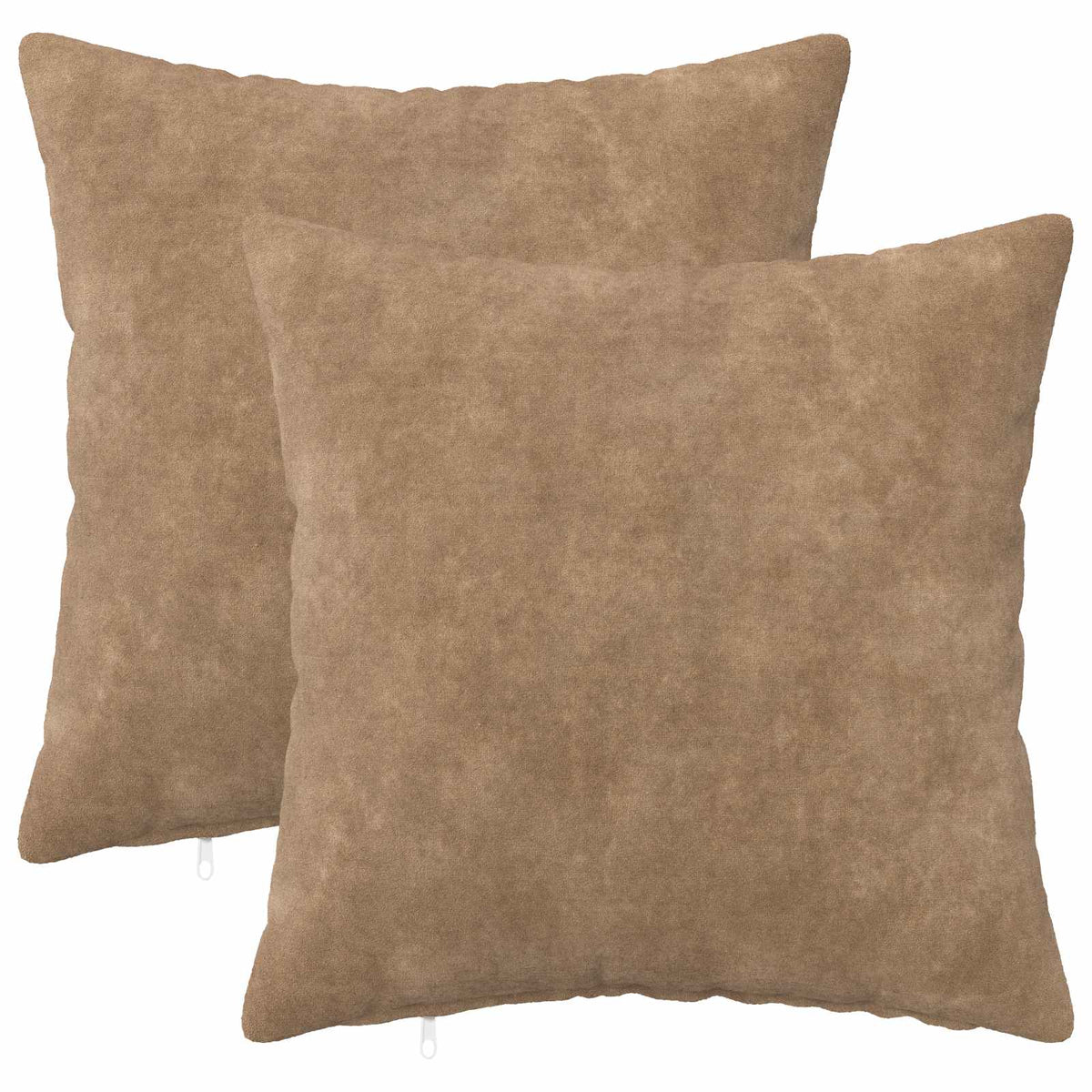 vidaXL Cushion with Pillow HEERLEN 2 pcs Taupe Microfiber Fleece