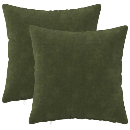 vidaXL Cushion with Pillow HEERLEN 2 pcs Green Microfiber Fleece