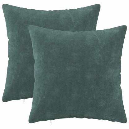 vidaXL Cushion with Pillow HEERLEN 2 pcs Sea Blue Microfiber Fleece